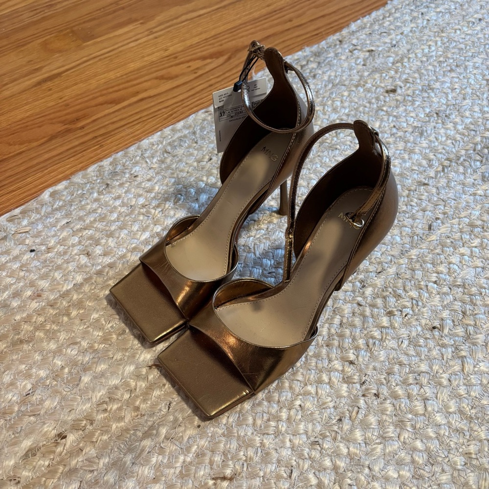 Mango - Metallic Heels - EU 37